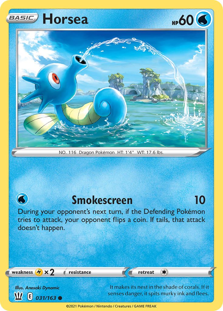 Horsea - Battle Styles (Common) [BST-31] English / Near Mint / Normal