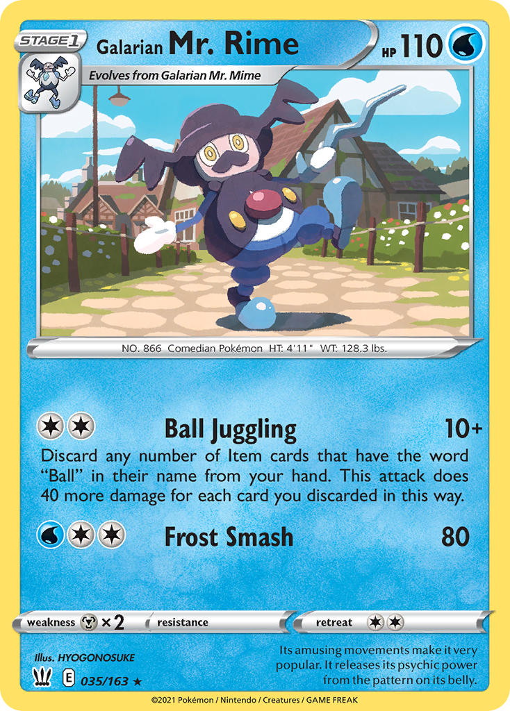 Galarian Mr. Rime - Battle Styles (Rare) [BST-35] English / Near Mint / Normal