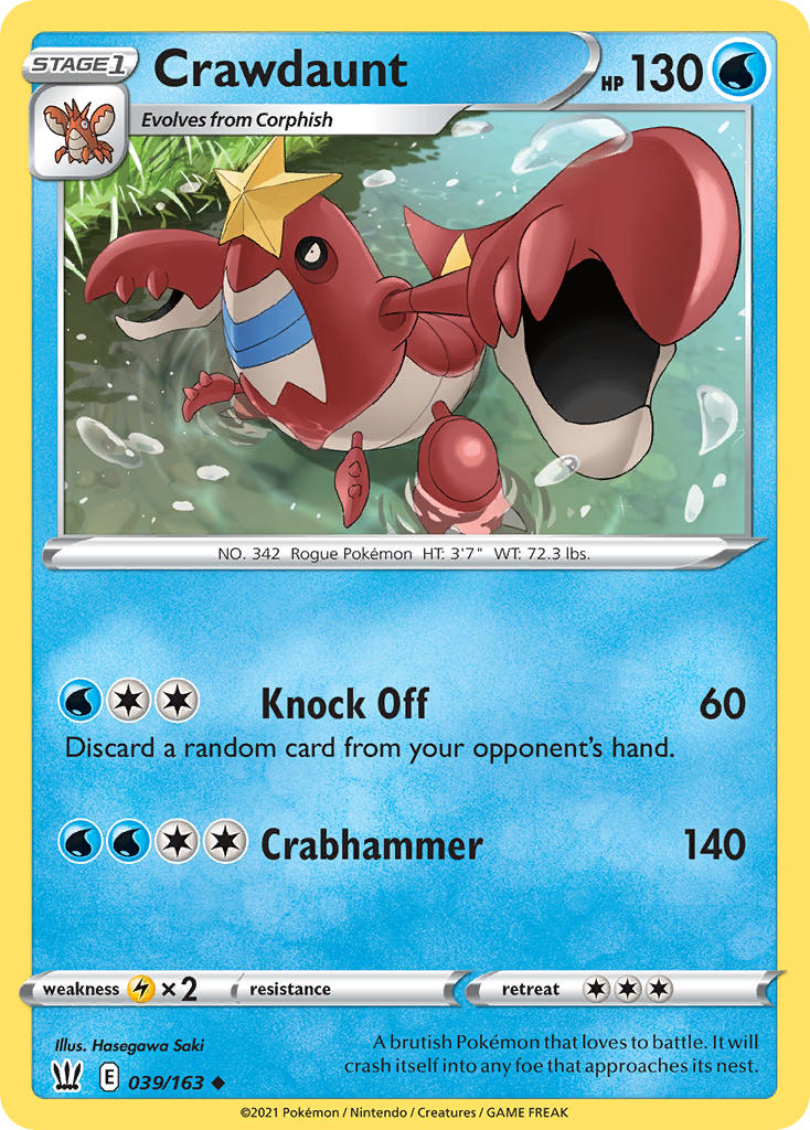 Crawdaunt - Battle Styles (Uncommon) [BST-39] English / Near Mint / Normal