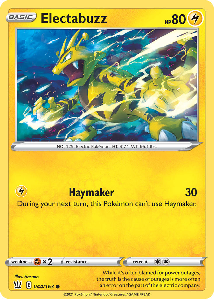 Electabuzz - Battle Styles (Common) [BST-44] English / Near Mint / Normal