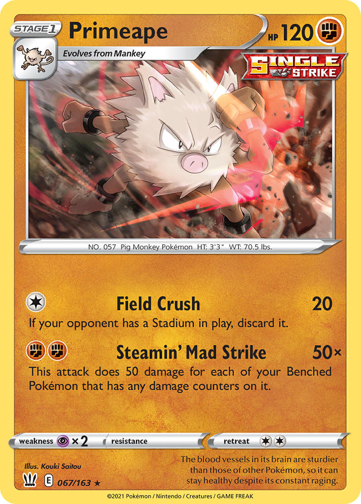 Primeape - Battle Styles (Rare) [BST-67] English / Near Mint / Normal