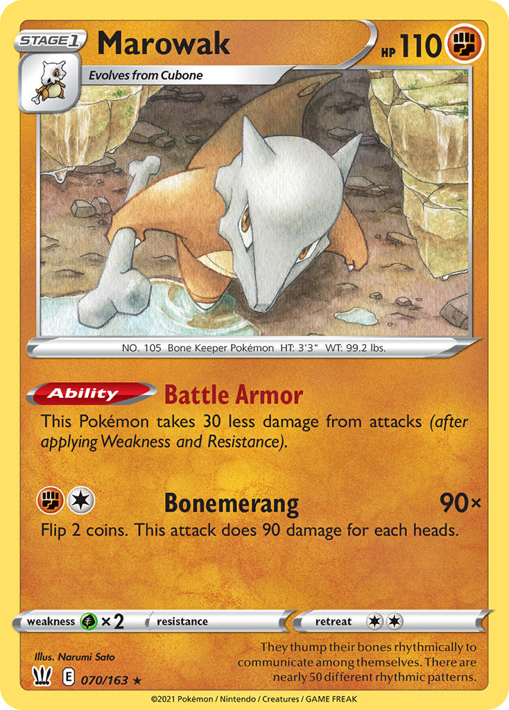 Marowak - Battle Styles (Rare) [BST-70] English / Near Mint / Normal