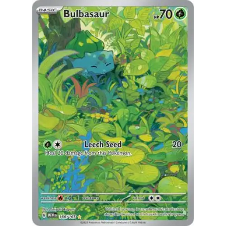 Bulbasaur - Art Rare - 166/165 - Enkeltkort