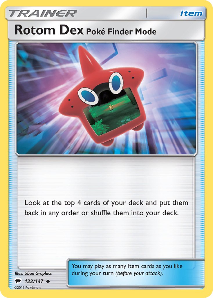 Rotom Dex Poké Finder Mode - Burning Shadows (Uncommon) [BUS-122] English / Near Mint / Normal