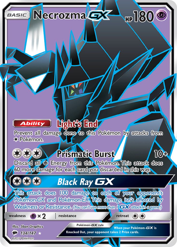 Necrozma GX - Burning Shadows (Ultra Rare) [BUS-134] English / Near Mint / Normal