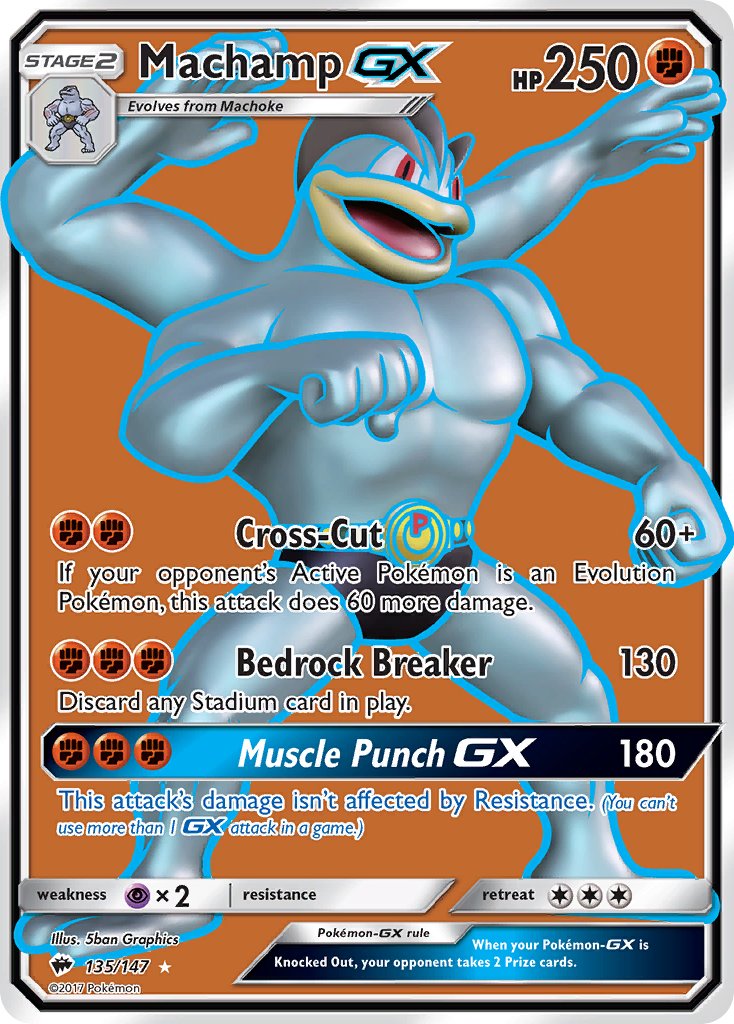 Machamp GX - Burning Shadows (Ultra Rare) [BUS-135] English / Near Mint / Normal
