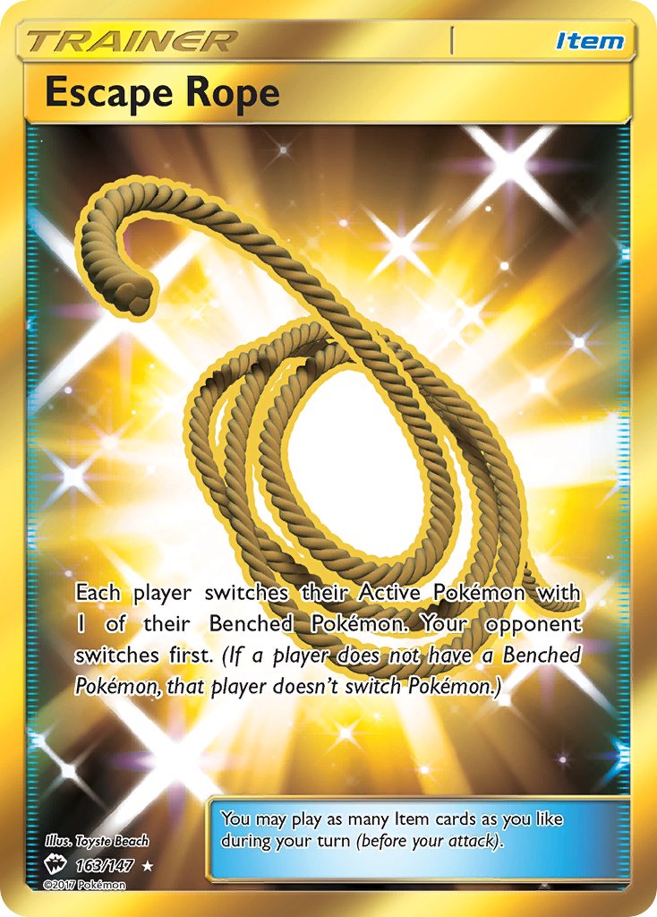 Escape Rope - Burning Shadows (Secret Rare) [BUS-163] English / Near Mint / Normal