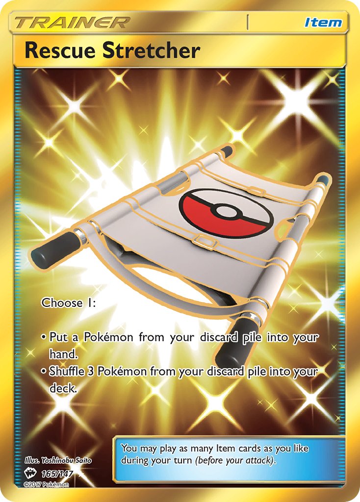 Rescue Stretcher - Burning Shadows (Secret Rare) [BUS-165] English / Near Mint / Normal