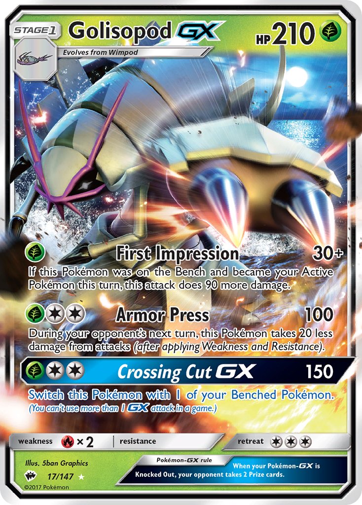 Golisopod GX - Burning Shadows (Ultra Rare) [BUS-17] English / Near Mint / Normal