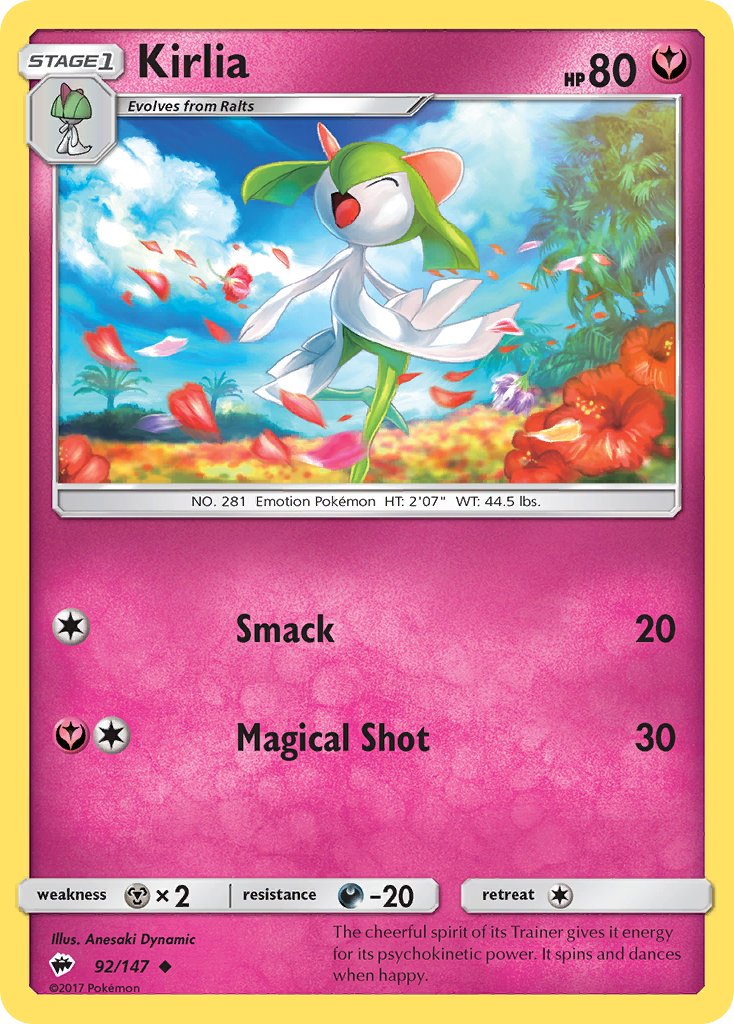 Kirlia - Burning Shadows (Uncommon) [BUS-92] English / Near Mint / Normal