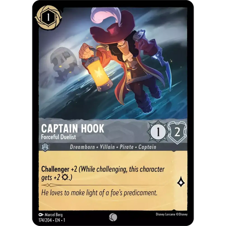 Captain Hook - Forceful Duelist (Common) - 174/204 - Disney