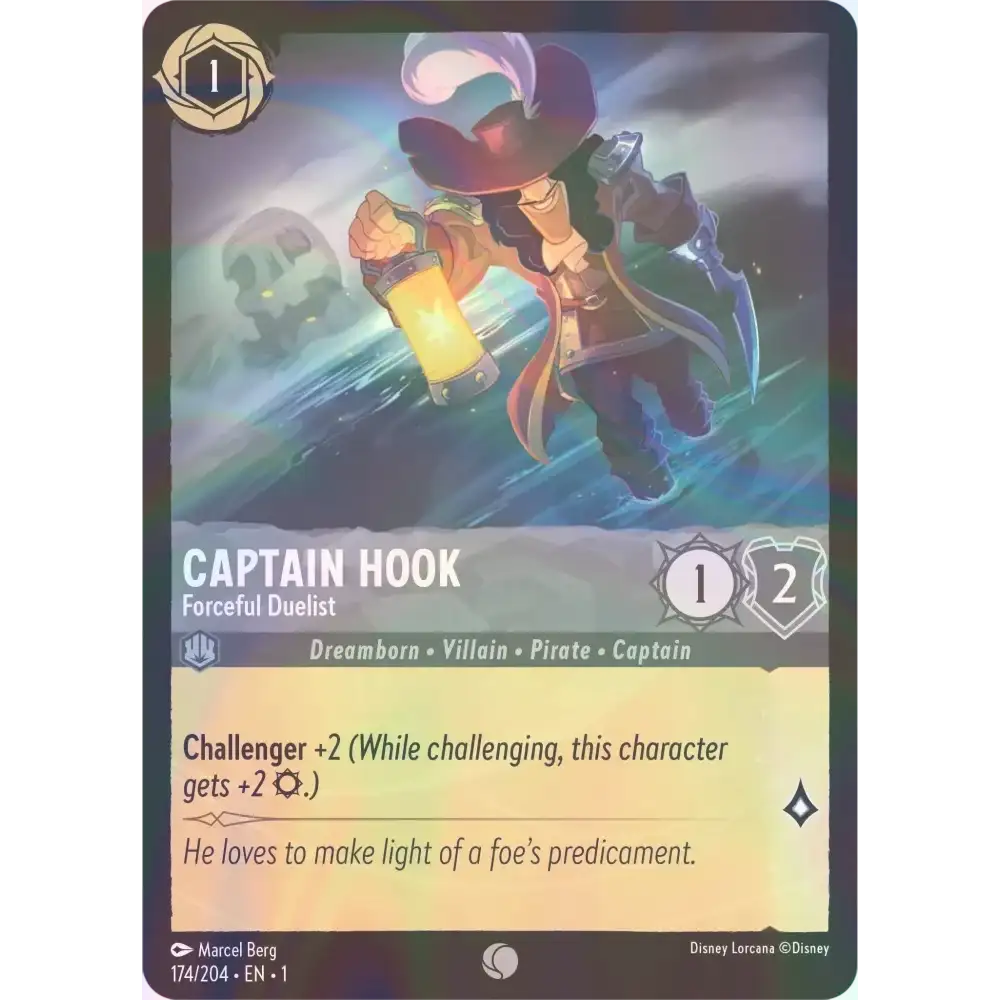 Captain Hook - Forceful Duelist - Foil (Common) - 174/204