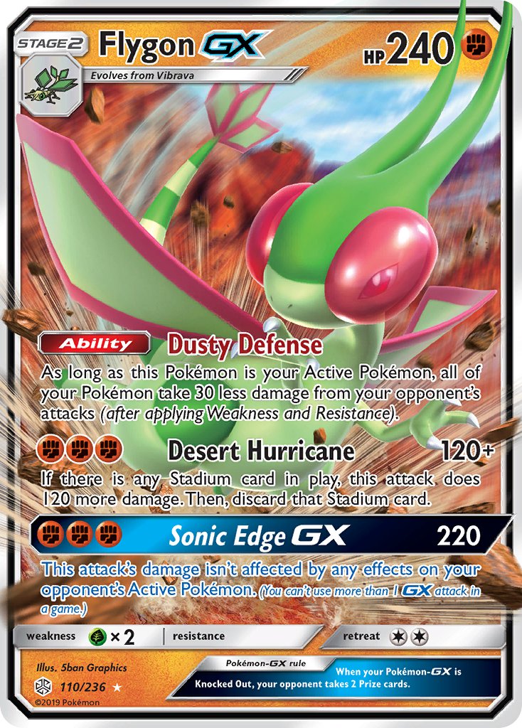 Flygon GX - Cosmic Eclipse (Ultra Rare) [CEC-110] English / Near Mint / Normal
