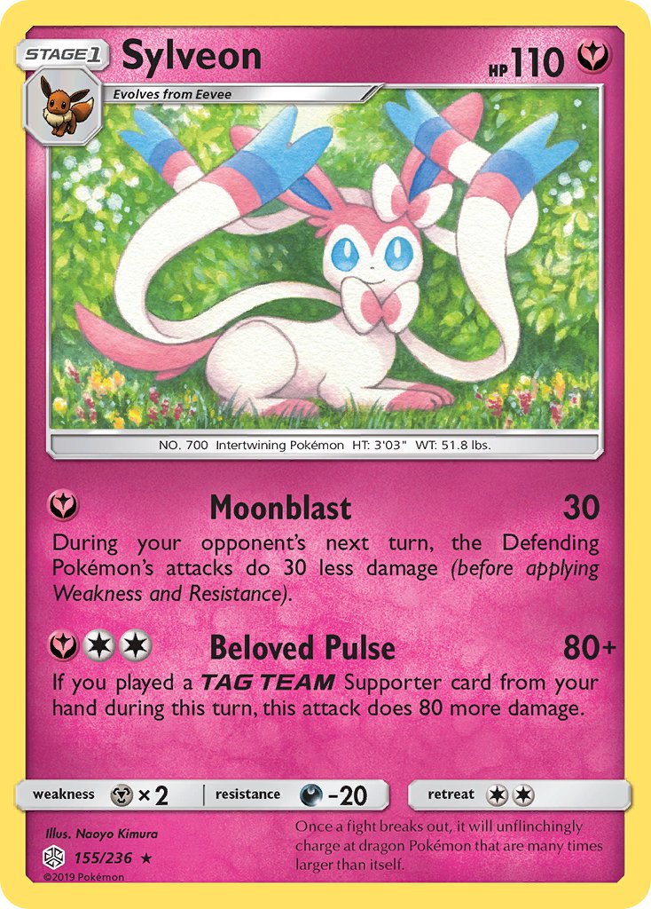 Sylveon - Cosmic Eclipse (Rare) [CEC-155] English / Near Mint / Normal