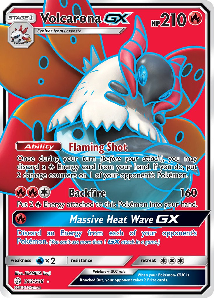 Volcarona GX - Cosmic Eclipse (Ultra Rare) [CEC-213] English / Near Mint / Normal