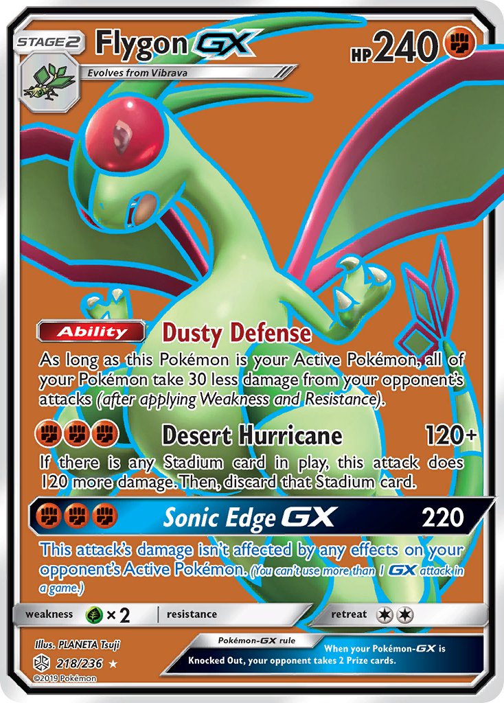 Flygon GX - Cosmic Eclipse (Ultra Rare) [CEC-218] – Matraws