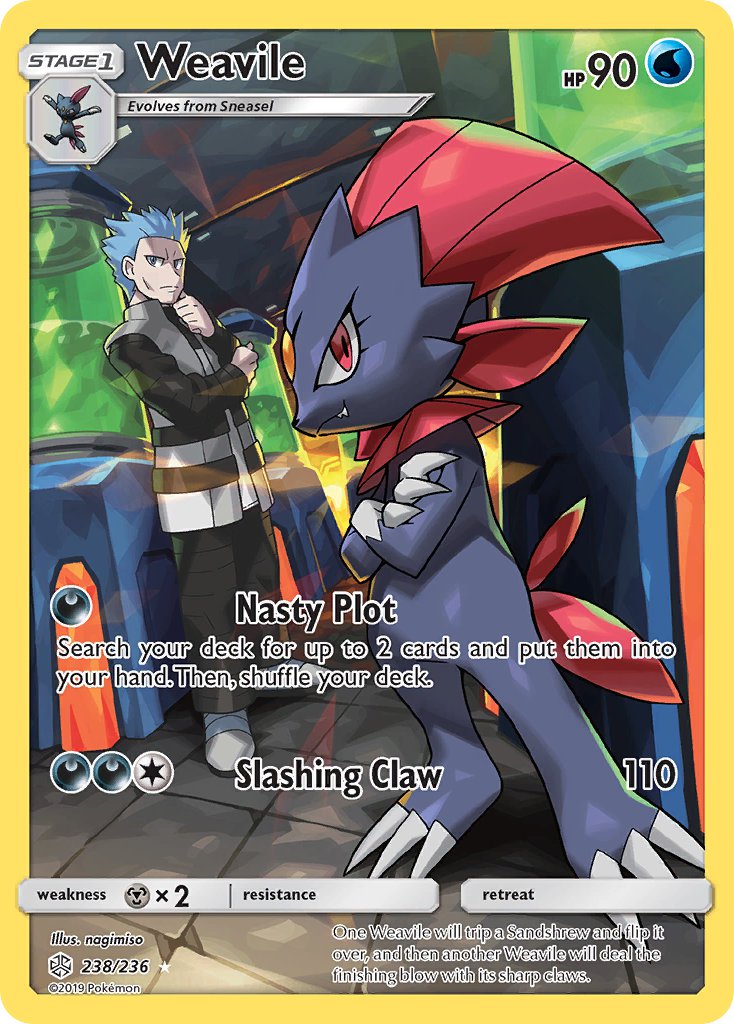 Weavile - Cosmic Eclipse (Secret Rare) [CEC-238] English / Near Mint / Normal