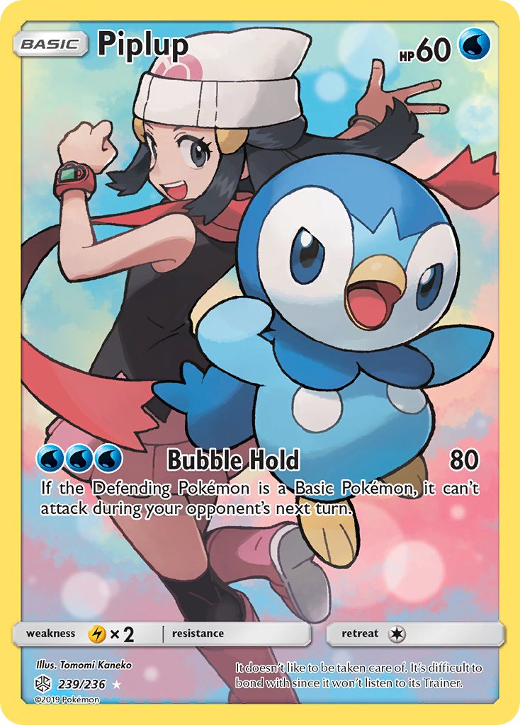 Piplup - Cosmic Eclipse (Secret Rare) [CEC-239] English / Near Mint / Normal