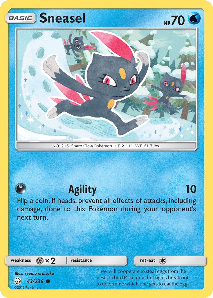 Sneasel - Cosmic Eclipse (Common) [CEC-43] English / Near Mint / Normal