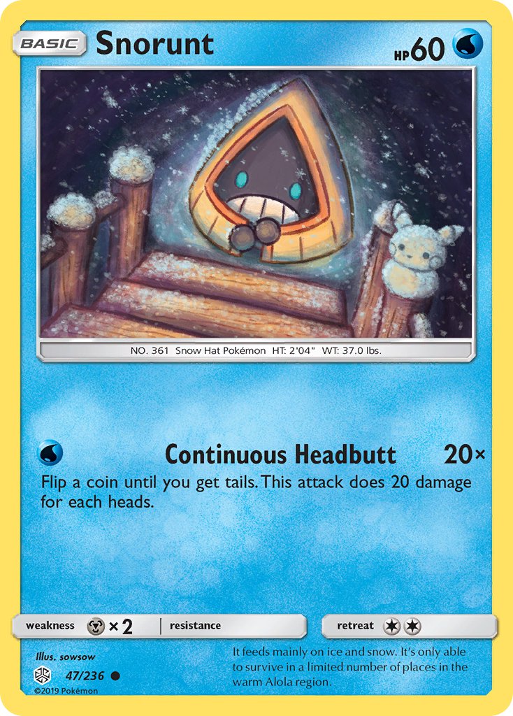 Snorunt - Cosmic Eclipse (Common) [CEC-47] English / Near Mint / Normal