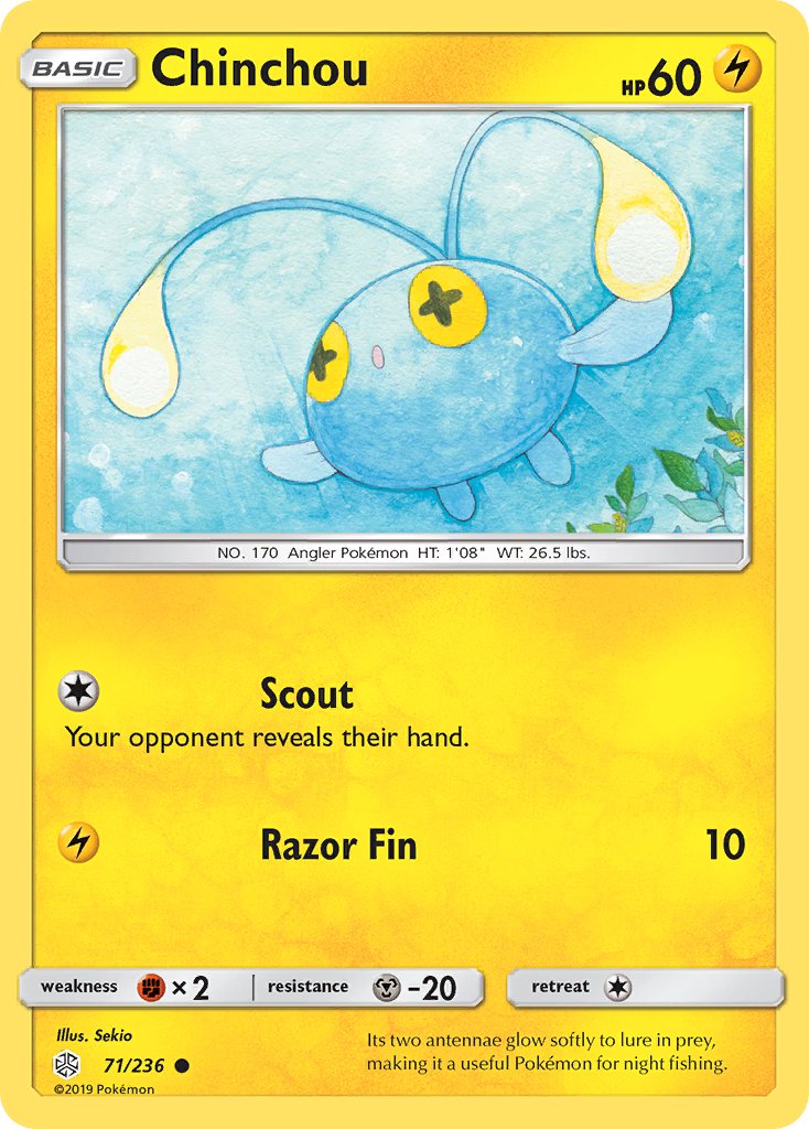 Chinchou - Cosmic Eclipse (Common) [CEC-71] English / Near Mint / Normal