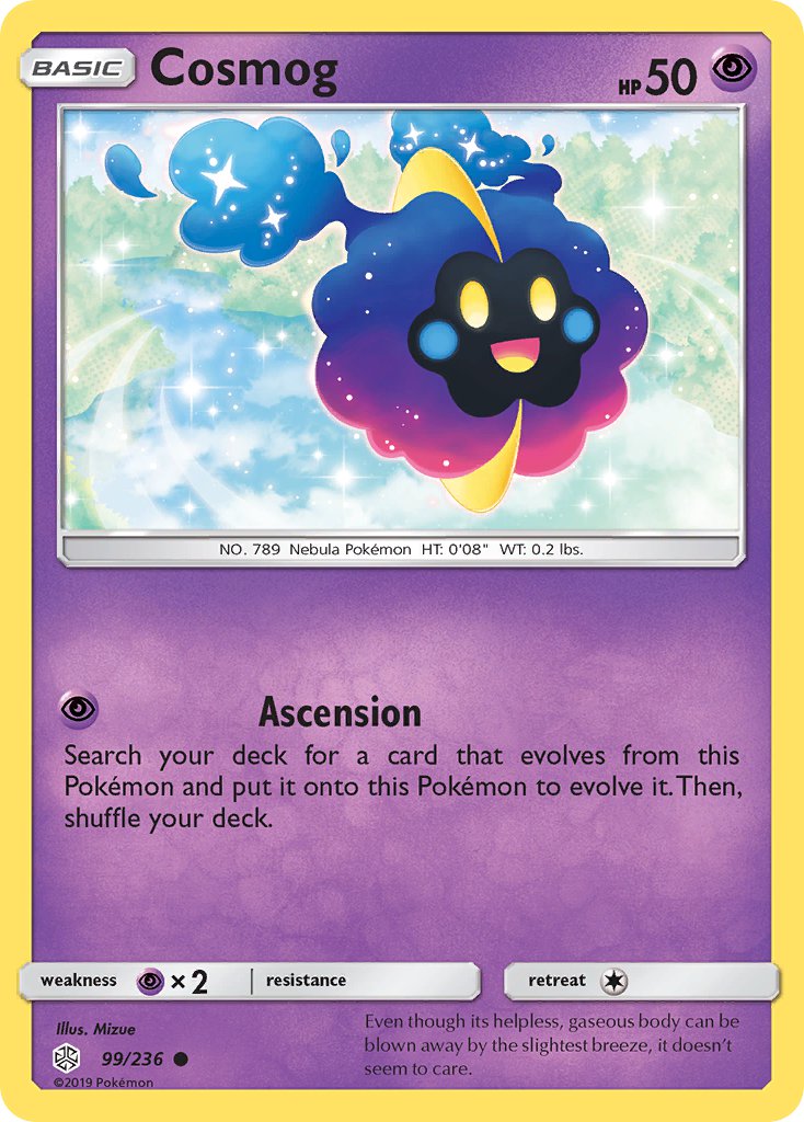 Cosmog - Cosmic Eclipse (Common) [CEC-99] English / Near Mint / Normal