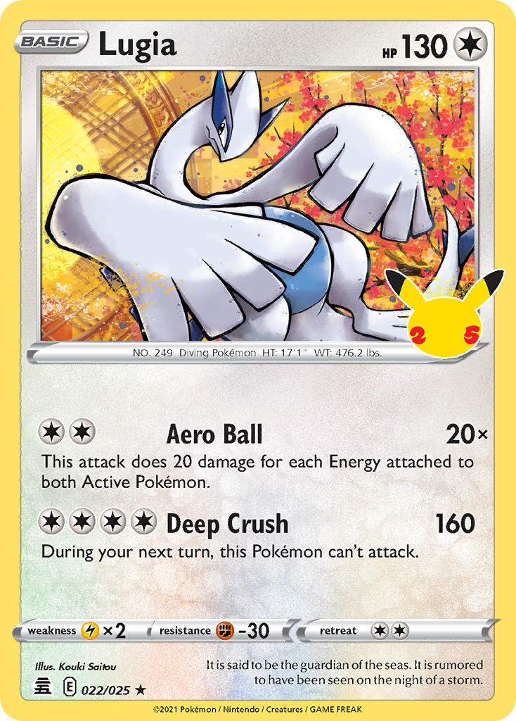 Lugia - Celebrations (Holo Rare) [CEL-022] English / Good / Normal
