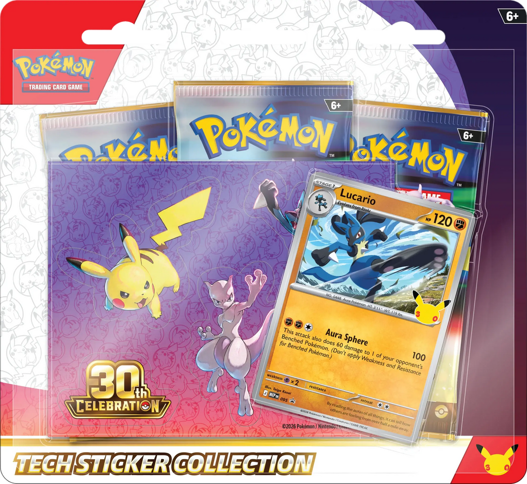 Pokémon TCG: Mega Evolution: 30th Celebration - Tech Sticker Collection