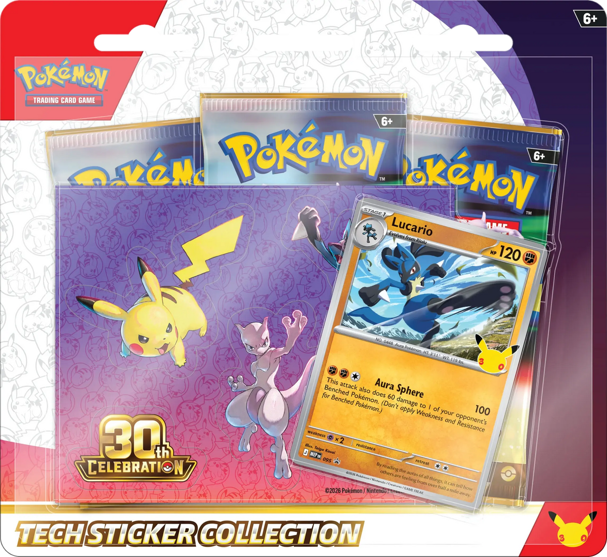 Pokémon TCG: Mega Evolution: 30th Celebration - Tech Sticker Collection Kortspil
