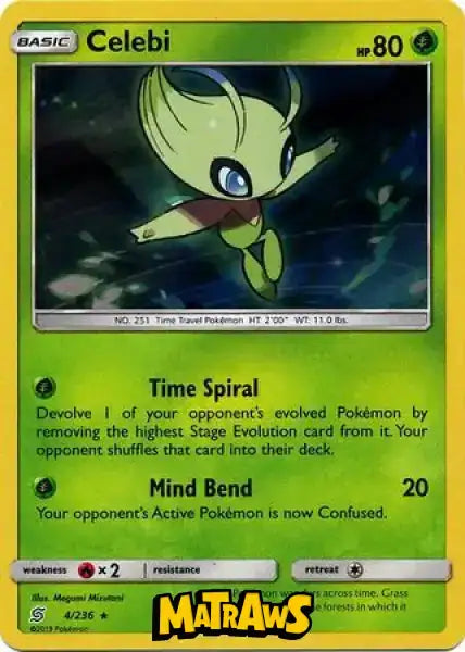 Celebi - Holo - 004/236 Enkeltkort Unified Minds 