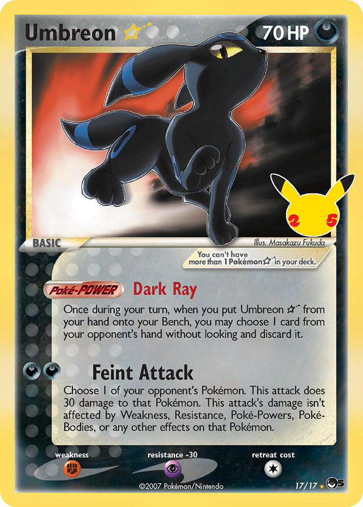 Umbreon Star - Celebrations (Ultra Rare) [CEL-POP5 17] English / Near Mint / Normal
