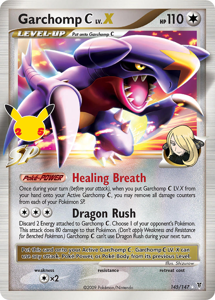 Garchomp  LV.X - Celebrations (Holo Rare) [CEL-SV 145] English / Near Mint / Normal