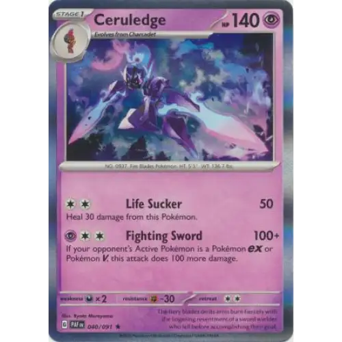 Ceruledge - Holo - 040/091 - Enkeltkort