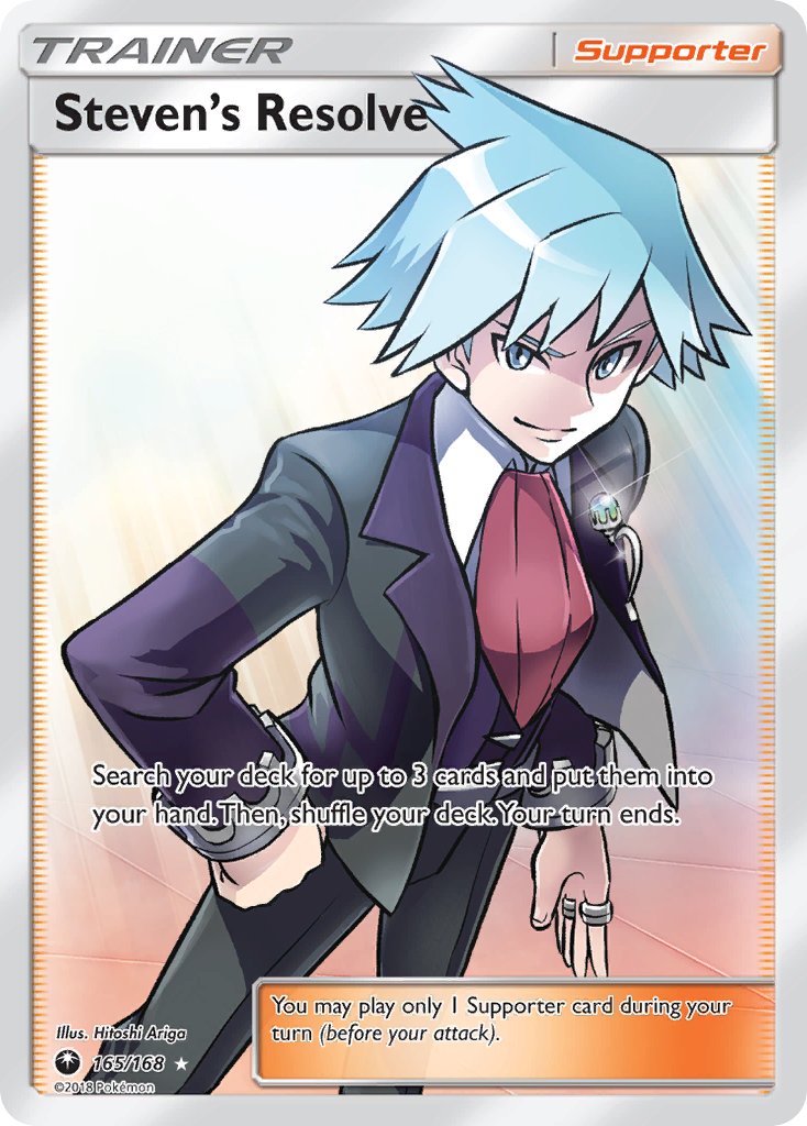 Steven's Resolve - Celestial Storm (Ultra Rare) [CES-165] English / Near Mint / Normal