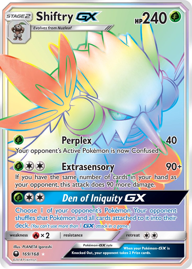 Shiftry GX - Celestial Storm (Secret Rare) [CES-169] English / Near Mint / Normal