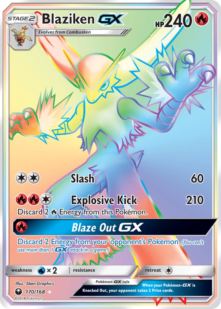 Blaziken GX - Celestial Storm (Secret Rare) [CES-170] English / Near Mint / Normal