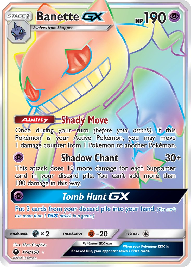 Banette GX - Celestial Storm (Secret Rare) [CES-174] English / Near Mint / Normal