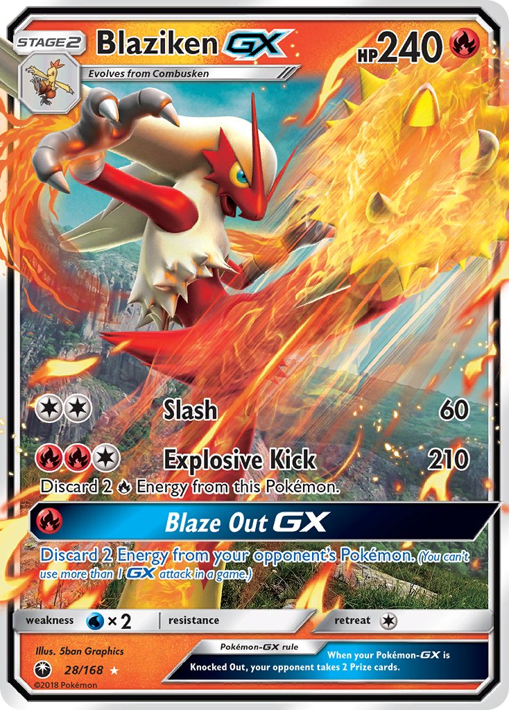 Blaziken GX - Celestial Storm (Ultra Rare) [CES-28] English / Near Mint / Normal