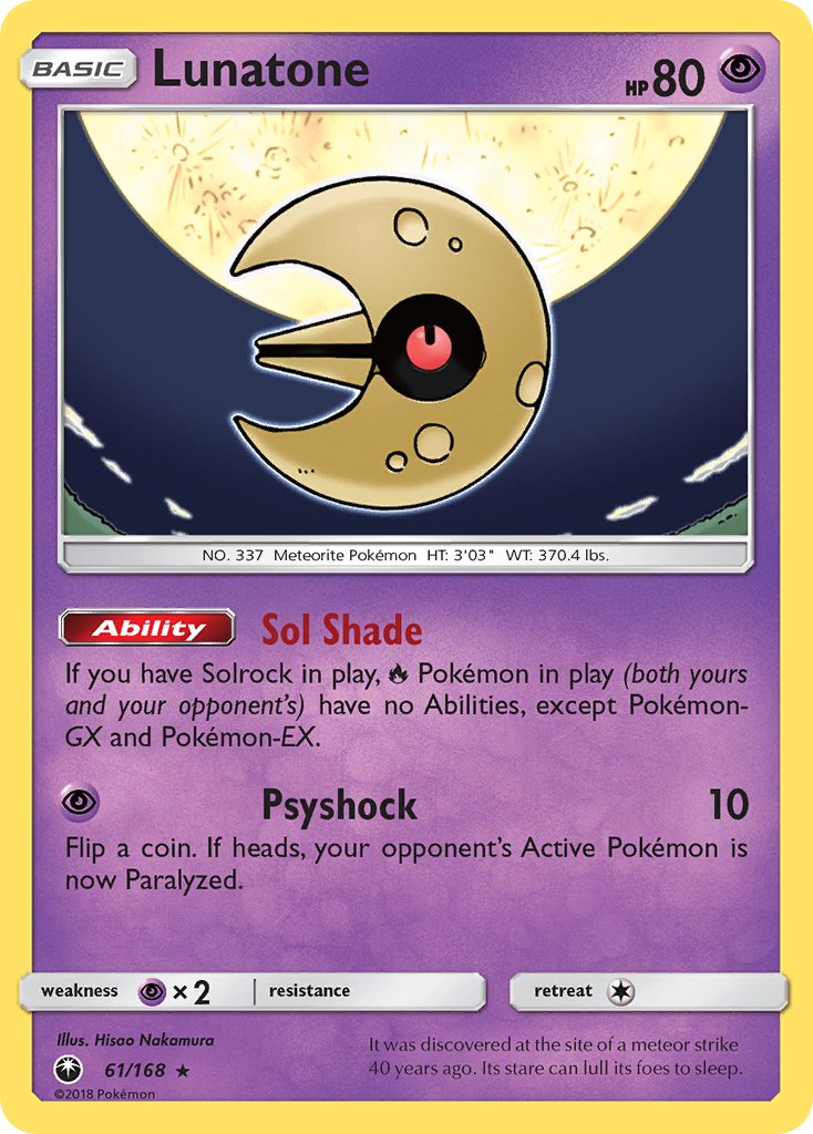 Lunatone - Celestial Storm (Holo Rare) [CES-61] English / Near Mint / Normal