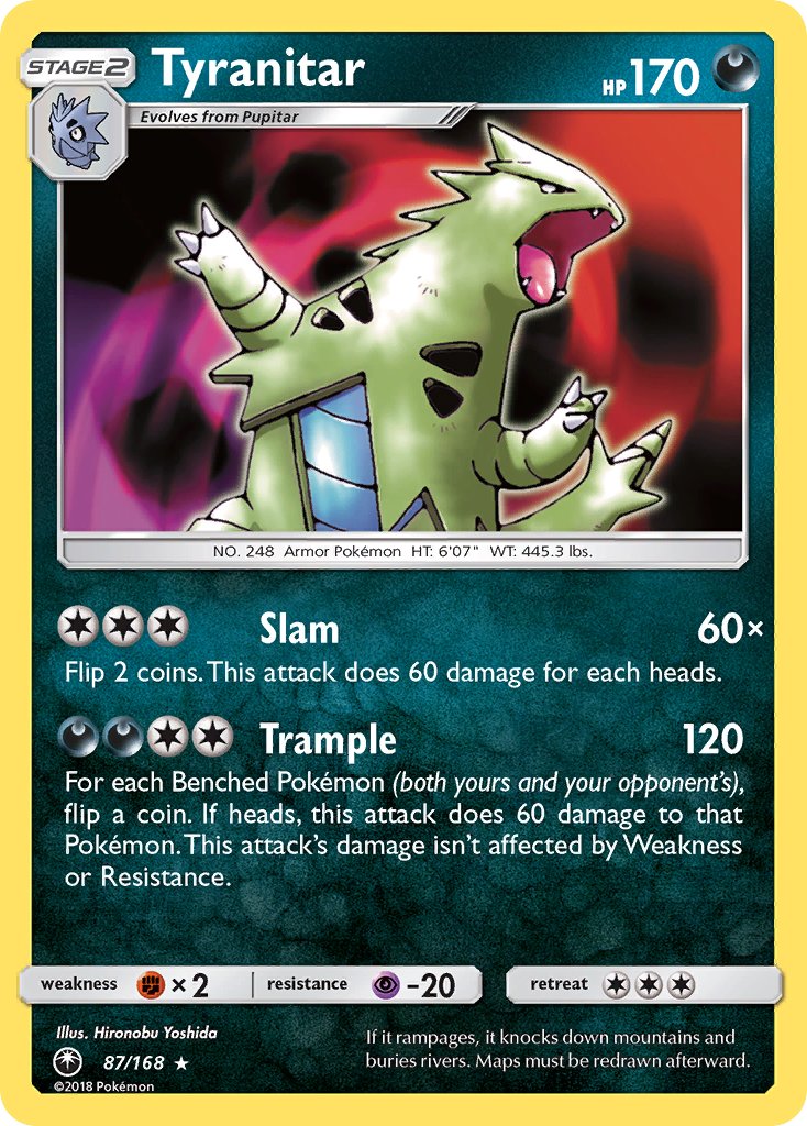 Tyranitar - Celestial Storm (Holo Rare) [CES-87] English / Near Mint / Normal