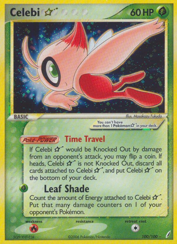 Celebi Gold Star - EX Crystal Guardians (Secret Rare) [CG-100] English / Near Mint / Normal