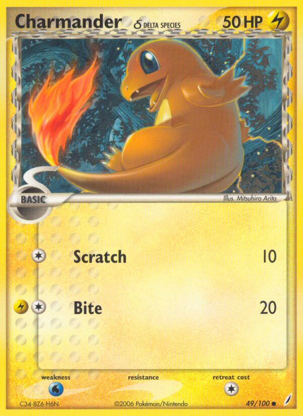 Charmander δ Delta Species - EX Crystal Guardians (Common) [CG-49] English / Near Mint / Normal