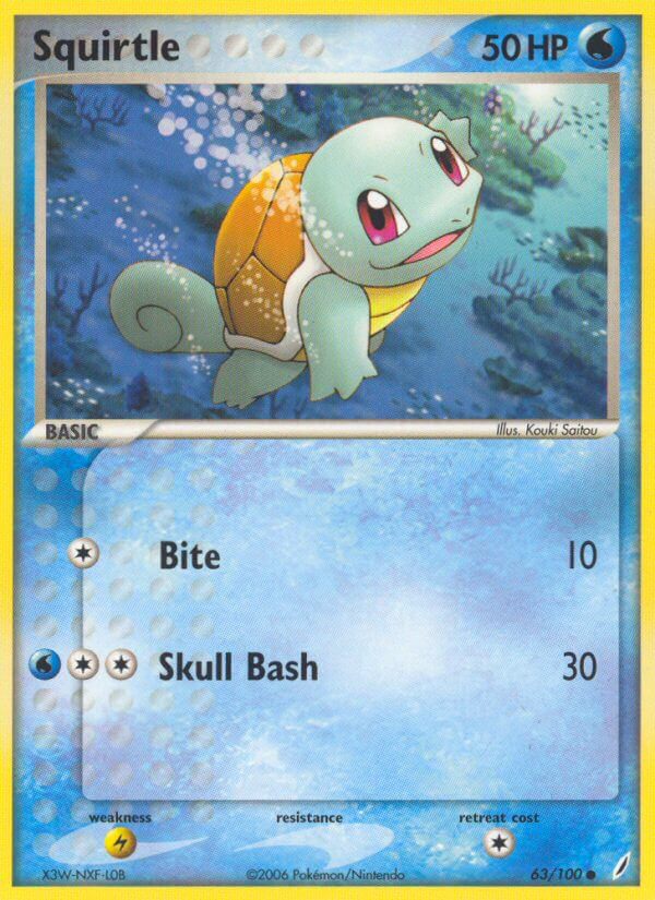 Squirtle - EX Crystal Guardians (Common) [CG-63] English / Near Mint / Normal