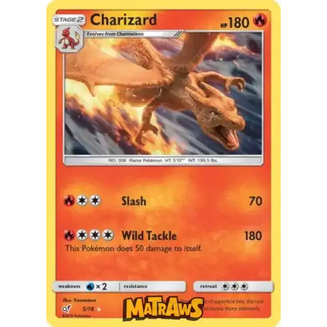 Charizard - Holo - 5/18 Enkeltkort Detective Pikachu 