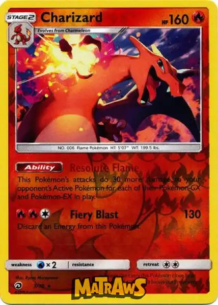 Charizard - Reverse 3/70 Enkeltkort