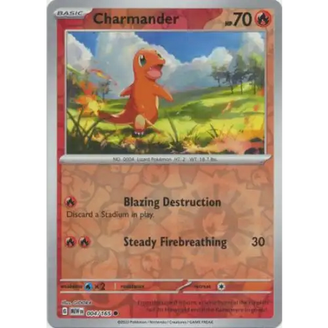 Charmander - Reverse - 004/165 - Enkeltkort