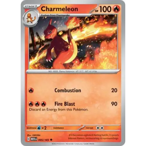 Charmeleon - 005/165 - Enkeltkort