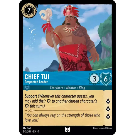 Chief Tui - Respected Leader (Uncommon) - 143/204 - Disney