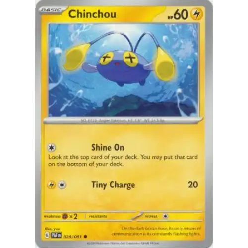 Chinchou - 020/091 - Enkeltkort