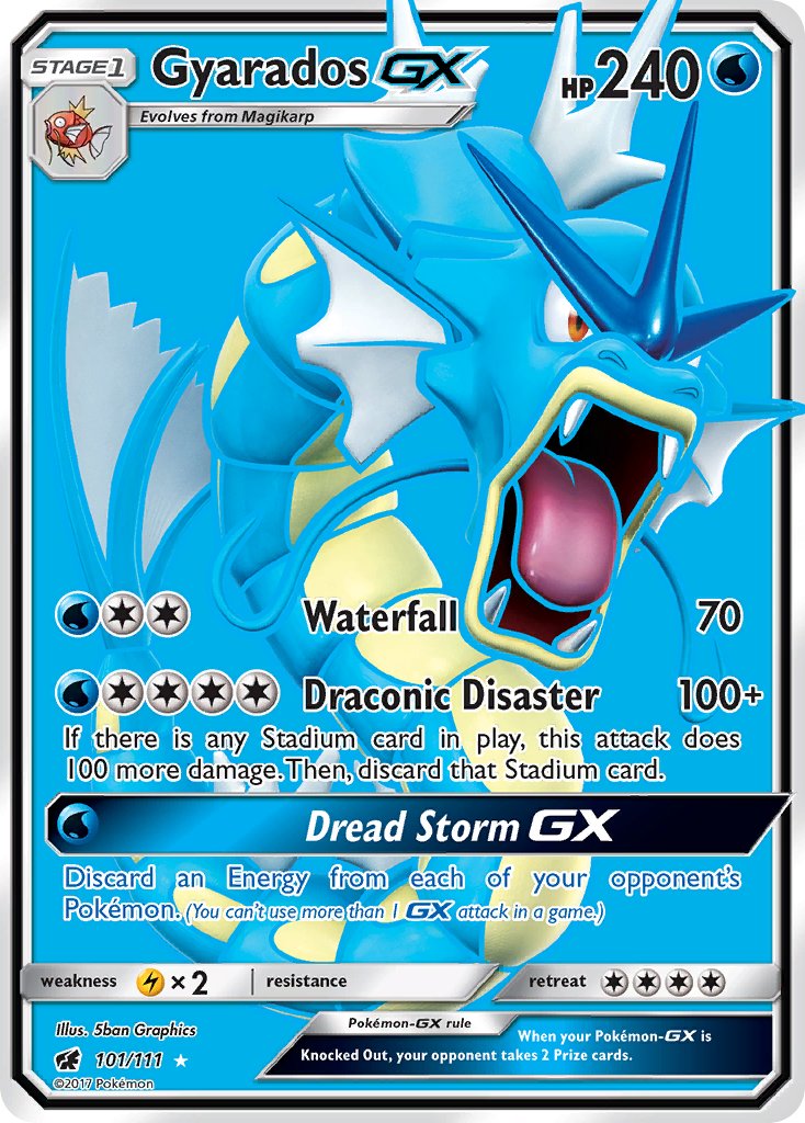 Gyarados GX - Crimson Invasion (Ultra Rare) [CIN-101] English / Near Mint / Normal